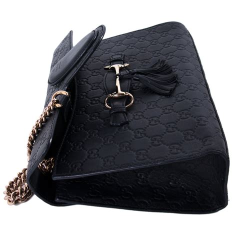 gucci micro guccissima bag black|gucci emily guccissima shoulder bag.